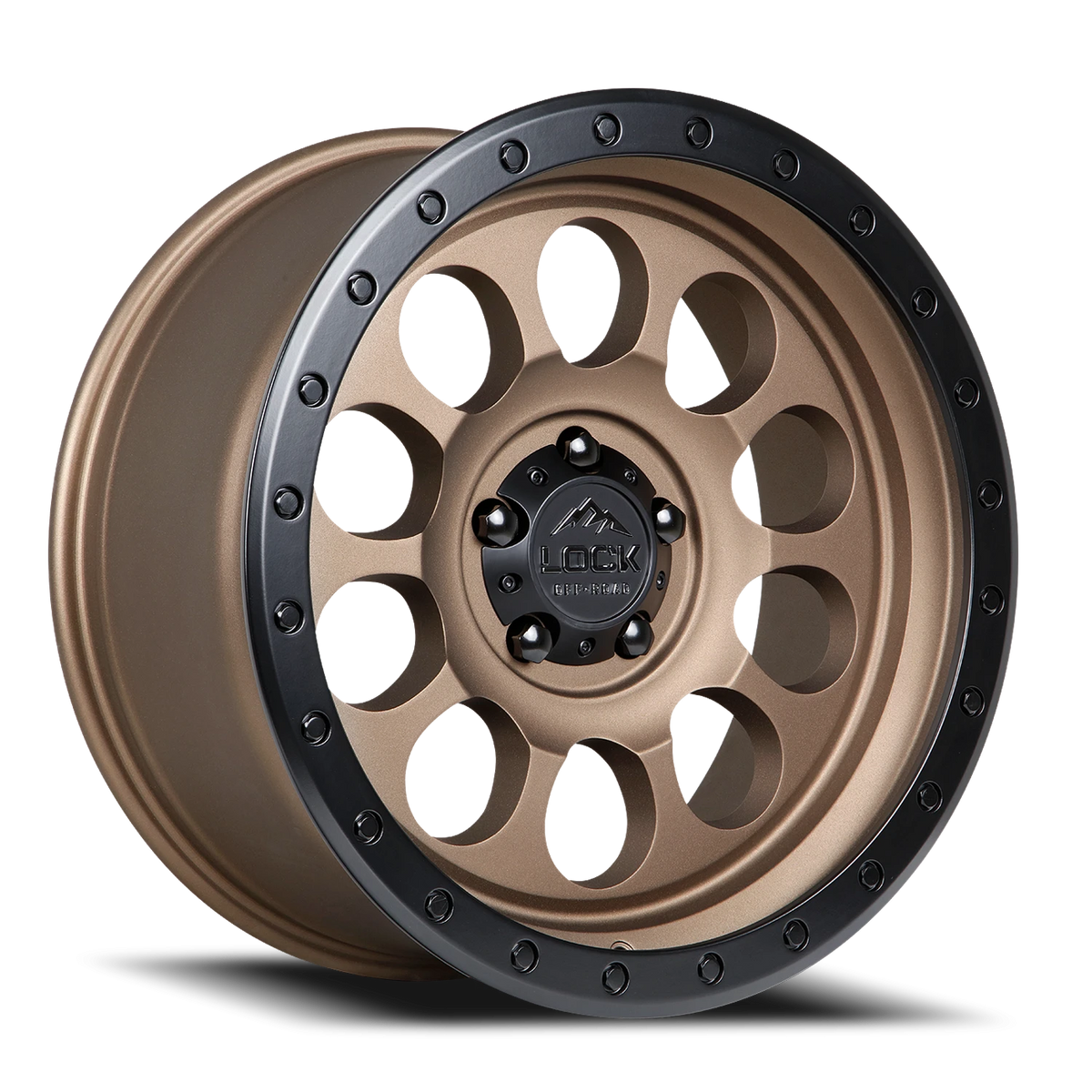 50CAL | 17X9 | 5X127 | +0 | MATTE DESERT BRONZE W MATTE BLACK RING | 50CAL-7957MRMBR