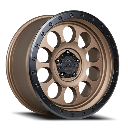 50CAL | 17X9 | 5X127 | +0 | MATTE DESERT BRONZE W MATTE BLACK RING | 50CAL-7957MRMBR