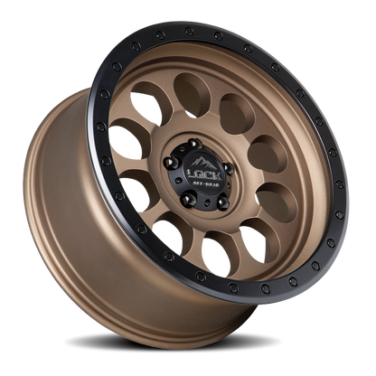 50CAL | 17X9 | 5X127 | +0 | MATTE DESERT BRONZE W MATTE BLACK RING | 50CAL-7957MRMBR - Image 2