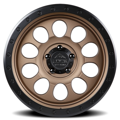 50CAL | 17X9 | 5X127 | +0 | MATTE DESERT BRONZE W MATTE BLACK RING | 50CAL-7957MRMBR - Image 3
