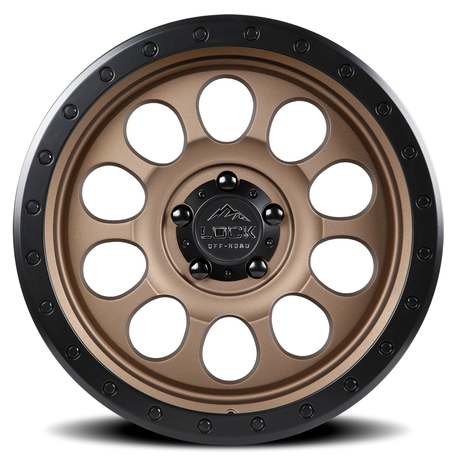 50CAL | 20X9 | 6X139.7 | -12 | MATTE DESERT BRONZE W MATTE BLACK RING | 50CAL-2969MRMBR12N - Image 3