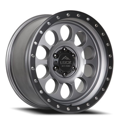 50CAL | 17X9 | 5X127 | +0 | MATTE GREY W MATTE BLACK RING | 50CAL-7957MGMBR