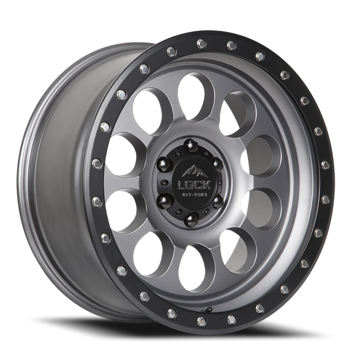 50CAL | 17X9 | 6X135 | -12 | MATTE GREY W MATTE BLACK RING | 50CAL-7963MGMBR12N
