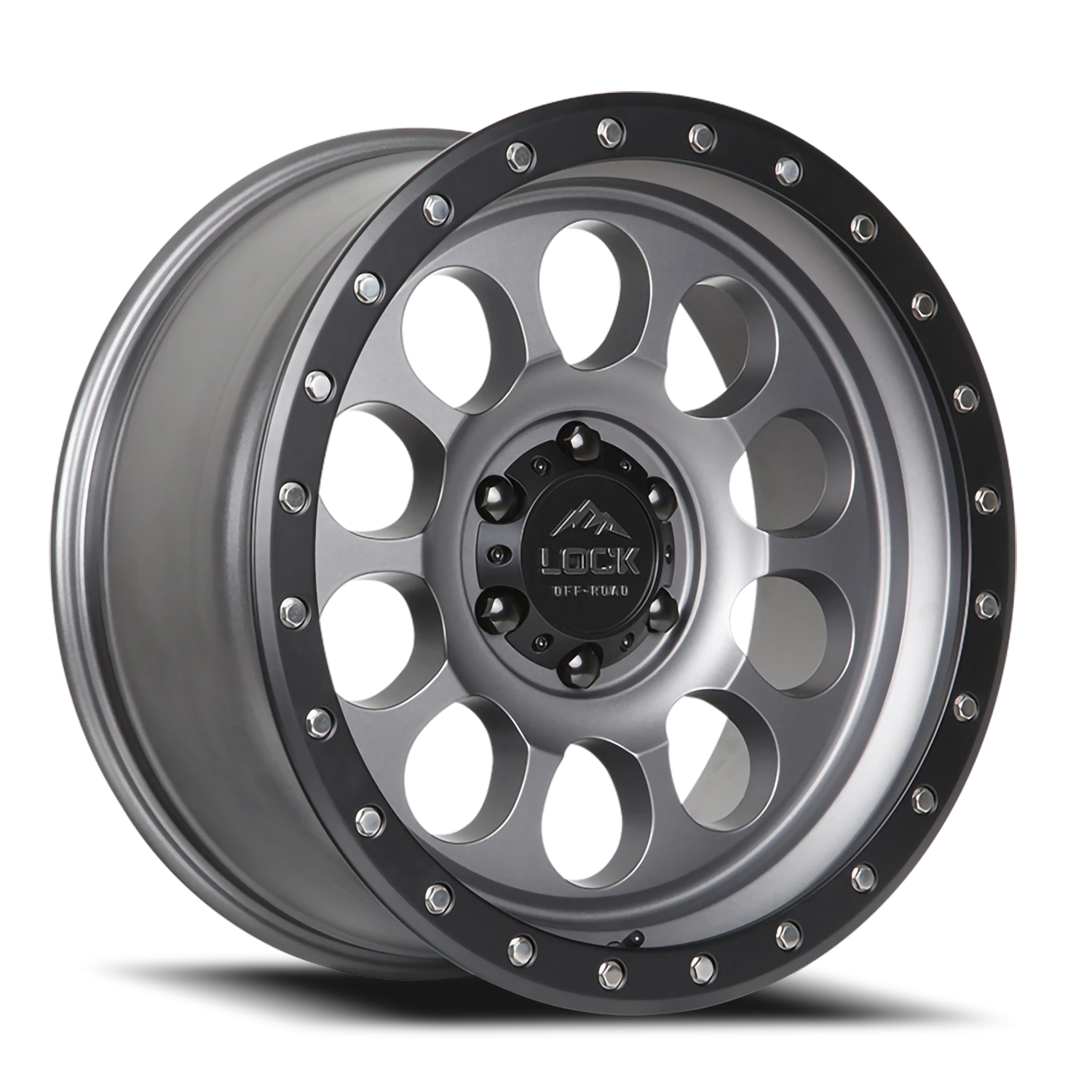 50CAL | 17X9 | 6X135 | -12 | MATTE GREY W MATTE BLACK RING | 50CAL-7963MGMBR12N