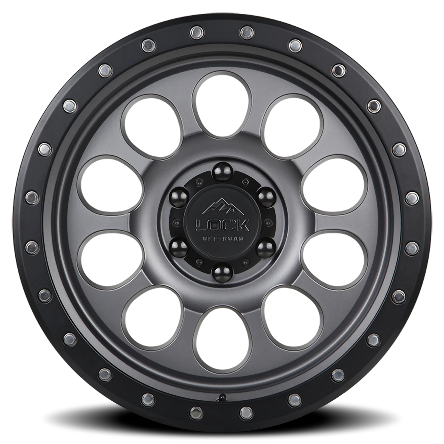 50CAL | 17X9 | 6X139.7 | -12 | MATTE GREY W MATTE BLACK RING | 50CAL-7969MGMBR12N - Image 3