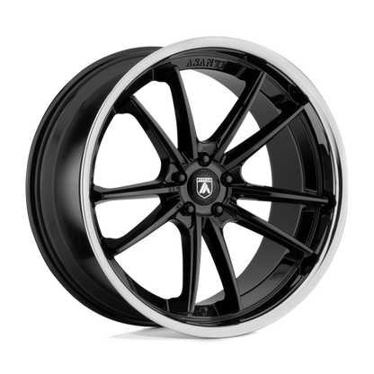 Asanti Black | ABL-23 SIGMA | 20.0x9.00 | 5X114.3 | 35 | GLOSS BLACK W/ CHROME LIP