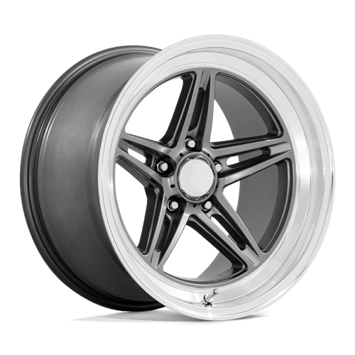 American Racing Vintage | VN514 GROOVE | 18.0x10.00 | 5X114.3 | 0 | ANTHRACITE W/ DIAMOND CUT LIP