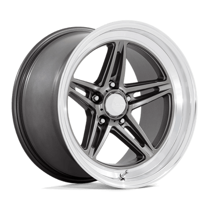American Racing Vintage | VN514 GROOVE | 18.0x10.00 | 5X114.3 | 0 | ANTHRACITE W/ DIAMOND CUT LIP