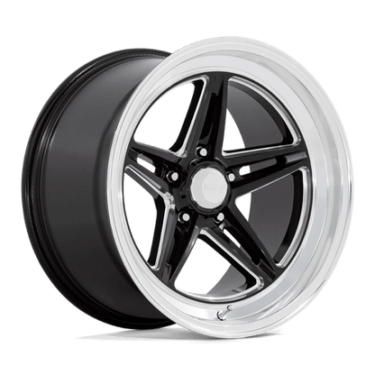 American Racing Vintage | VN514 GROOVE | 18.0x10.00 | 5X127 | 0 | GLOSS BLACK W/ DIAMOND CUT LIP