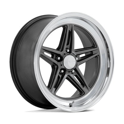 American Racing Vintage | VN514 GROOVE | 18.0x10.00 | 5X120.65 | 12 | ANTHRACITE W/ DIAMOND CUT LIP