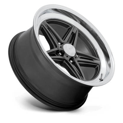 American Racing Vintage | VN514 GROOVE | 18.0x10.00 | 5X114.3 | 12 | ANTHRACITE W/ DIAMOND CUT LIP