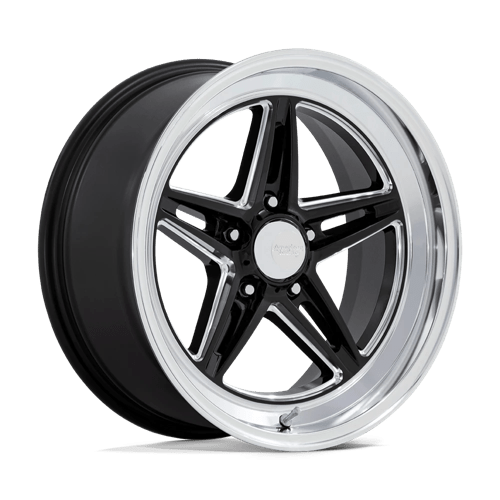 American Racing Vintage | VN514 GROOVE | 20.0x10.00 | 5X120.65 | -20 | GLOSS BLACK W/ DIAMOND CUT LIP