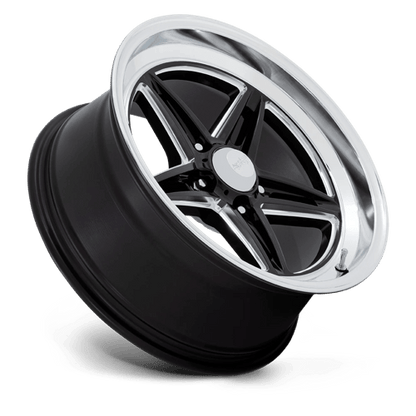 American Racing Vintage | VN514 GROOVE | 20.0x8.50 | 5X120.65 | 6 | GLOSS BLACK W/ DIAMOND CUT LIP