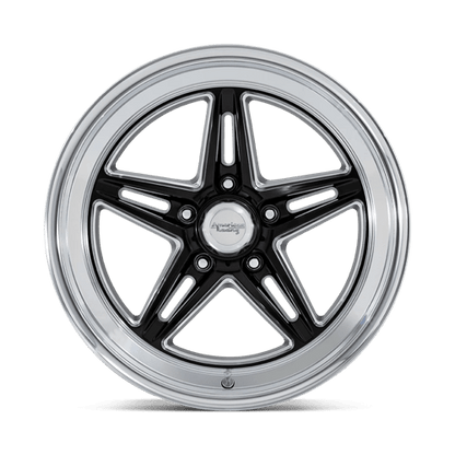 American Racing Vintage | VN514 GROOVE | 20.0x8.50 | 5X127 | 6 | GLOSS BLACK W/ DIAMOND CUT LIP