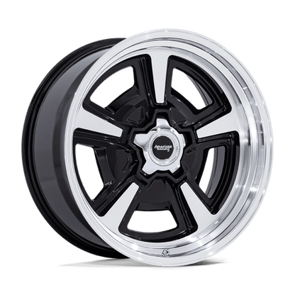American Racing Vintage | VN517 MARAUDER | 18.0x8.00 | 5X139.7 | 0 | GLOSS BLACK MCH W/ DIA-CUT LIP