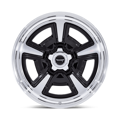 American Racing Vintage | VN517 MARAUDER | 18.0x8.00 | 5X139.7 | 0 | GLOSS BLACK MCH W/ DIA-CUT LIP
