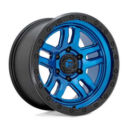 Fuel 1PC | D790 AMMO | 17.0x9.00 | 6X139.7 | -12 | BLUE W/ BLACK LIP
