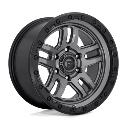 Fuel 1PC | D701 AMMO | 17.0x9.00 | 6X139.7 | -12 | MATTE GUNMETAL BLACK BEAD RING