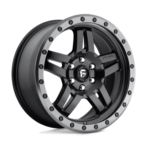Fuel 1PC | D557 ANZA | 18.0x8.00 | 6X120 | 27 | MATTE BLACK GUN METAL RING