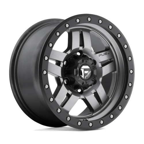 Fuel 1PC | D558 ANZA | 16.0x8.00 | 6X139.7 | 1 | MATTE GUNMETAL BLACK BEAD RING