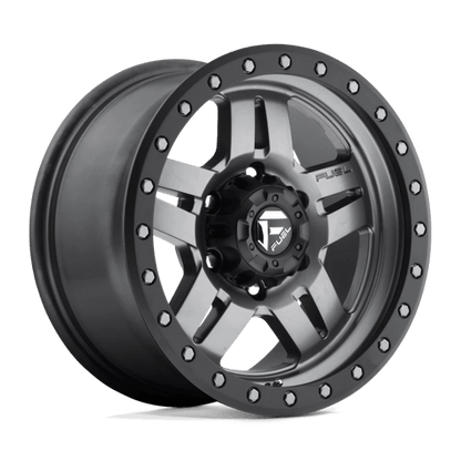 Fuel 1PC | D558 ANZA | 16.0x8.00 | 6X139.7 | 1 | MATTE GUNMETAL BLACK BEAD RING