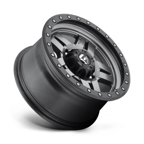 Fuel 1PC | D558 ANZA | 16.0x8.00 | 6X139.7 | 1 | MATTE GUNMETAL BLACK BEAD RING