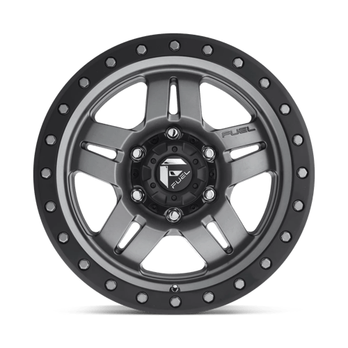 Fuel 1PC | D558 ANZA | 16.0x8.00 | 6X139.7 | 1 | MATTE GUNMETAL BLACK BEAD RING