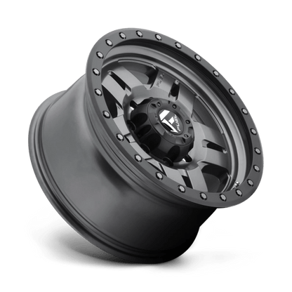 Fuel 1PC | D558 ANZA | 17.0x8.50 | 5X127 | -6 | MATTE GUNMETAL BLACK BEAD RING