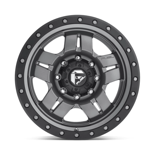 Fuel 1PC | D558 ANZA | 17.0x8.50 | 5X114.3 | -6 | MATTE GUNMETAL BLACK BEAD RING