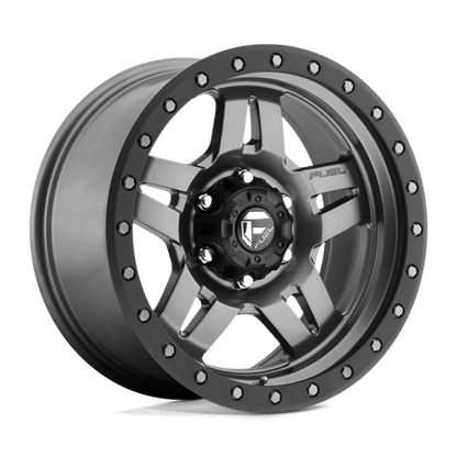 Fuel 1PC | D558 ANZA | 17.0x8.50 | 6X139.7 | -6 | MATTE GUNMETAL BLACK BEAD RING