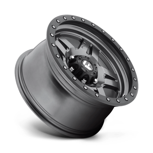 Fuel 1PC | D558 ANZA | 17.0x8.50 | 6X139.7 | -6 | MATTE GUNMETAL BLACK BEAD RING
