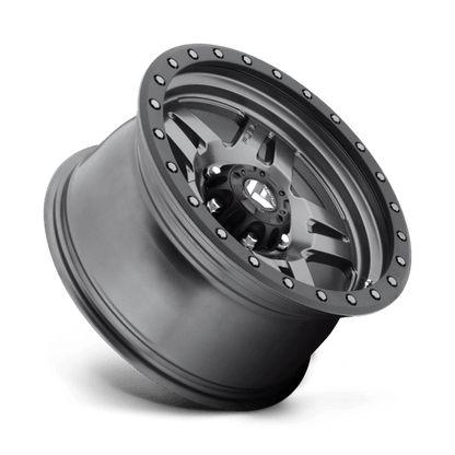 Fuel 1PC | D558 ANZA | 17.0x8.50 | 6X139.7 | -6 | MATTE GUNMETAL BLACK BEAD RING