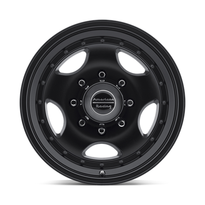 American Racing | AR23 | 16.0x8.00 | 8X165.1 | 0 | SATIN BLACK W/ CLEAR COAT