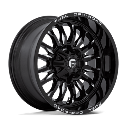 Fuel 1PC | D795 ARC | 20.0x10.00 | 6X135/6X139.7 | -18 | GLOSS BLACK MILLED