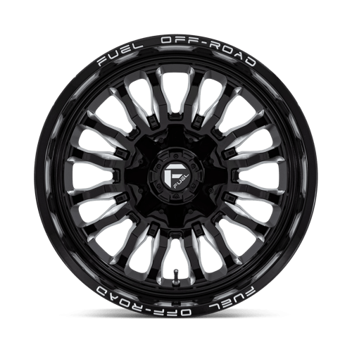 Fuel 1PC | D795 ARC | 20.0x10.00 | 6X135/6X139.7 | -18 | GLOSS BLACK MILLED