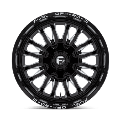 Fuel 1PC | D795 ARC | 20.0x10.00 | 6X135/6X139.7 | -18 | GLOSS BLACK MILLED