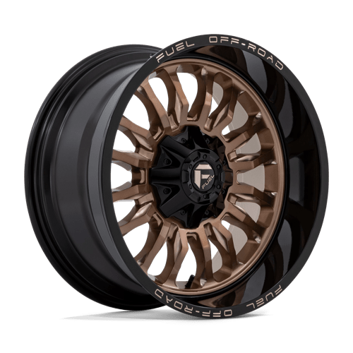 Fuel 1PC | D797 ARC | 20.0x10.00 | 6X135/6X139.7 | -18 | PLATINUM BRONZE W/ BLACK LIP