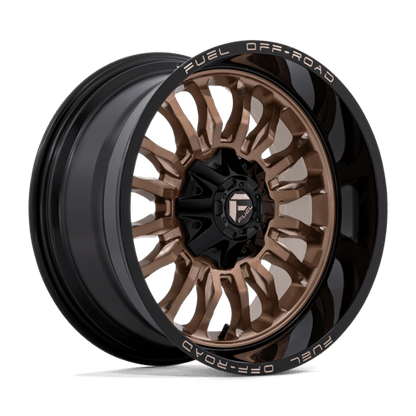 Fuel 1PC | D797 ARC | 20.0x10.00 | 6X135/6X139.7 | -18 | PLATINUM BRONZE W/ BLACK LIP