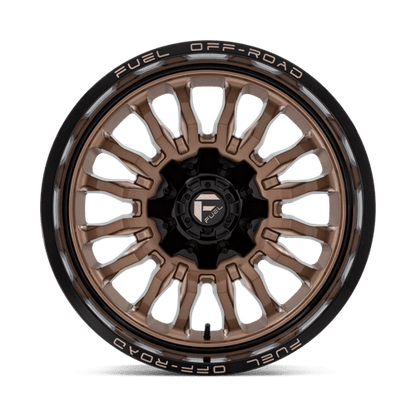 Fuel 1PC | D797 ARC | 20.0x10.00 | 6X135/6X139.7 | -18 | PLATINUM BRONZE W/ BLACK LIP
