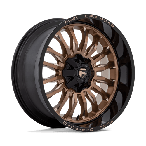 Fuel 1PC | D797 ARC | 22.0x10.00 | 6X135/6X139.7 | -18 | PLATINUM BRONZE W/ BLACK LIP