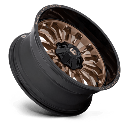 Fuel 1PC | D797 ARC | 22.0x10.00 | 6X135/6X139.7 | -18 | PLATINUM BRONZE W/ BLACK LIP