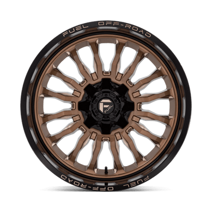 Fuel 1PC | D797 ARC | 22.0x10.00 | 6X135/6X139.7 | -18 | PLATINUM BRONZE W/ BLACK LIP
