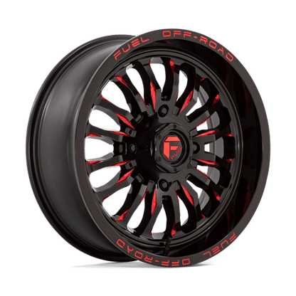 Fuel UTV | D822 ARC UTV | 18.0x7.00 | 4X137 | 13 | GLOSS BLACK MILLED RED