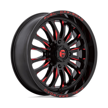 Fuel UTV | D822 ARC UTV | 20.0x7.00 | 4X137 | 13 | GLOSS BLACK MILLED RED