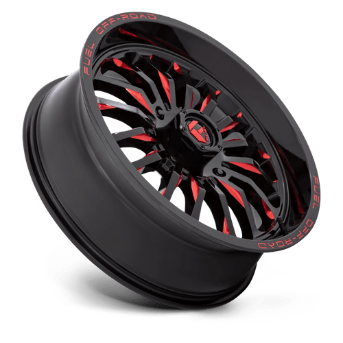 Fuel UTV | D822 ARC UTV | 20.0x7.00 | 4X137 | 13 | GLOSS BLACK MILLED RED