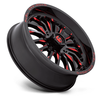 Fuel UTV | D822 ARC UTV | 20.0x7.00 | 4X137 | 13 | GLOSS BLACK MILLED RED