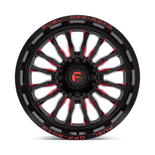 Fuel UTV | D822 ARC UTV | 20.0x7.00 | 4X137 | 13 | GLOSS BLACK MILLED RED