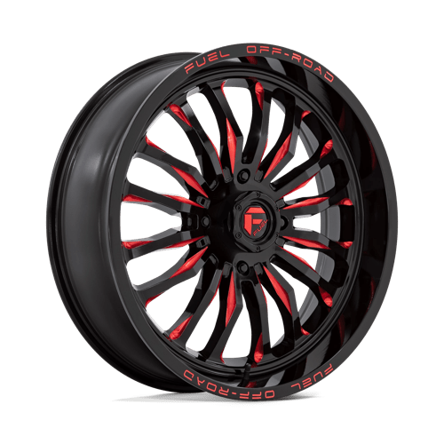 Fuel UTV | D822 ARC UTV | 22.0x7.00 | 4X137 | 13 | GLOSS BLACK MILLED RED