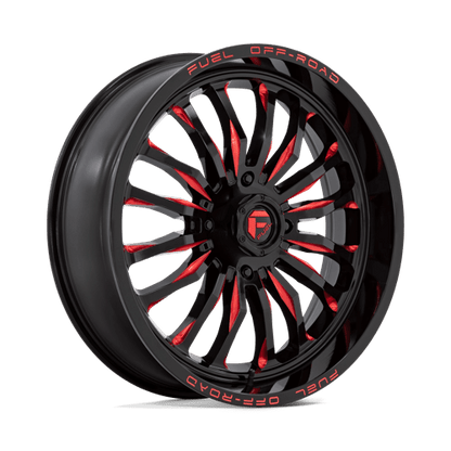 Fuel UTV | D822 ARC UTV | 22.0x7.00 | 4X137 | 13 | GLOSS BLACK MILLED RED