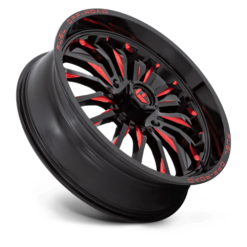 Fuel UTV | D822 ARC UTV | 22.0x7.00 | 4X137 | 13 | GLOSS BLACK MILLED RED